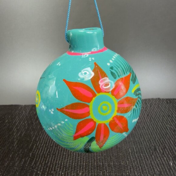 Hand Made Mexican Pottery Redware Ornament Figurine Hanging Decor Mexico VTG - Picture 9 of 11